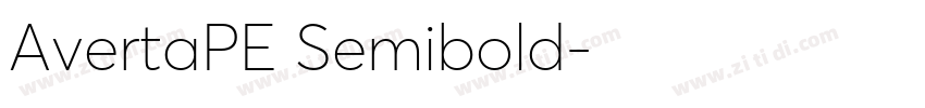 AvertaPE Semibold字体转换